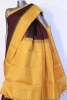 Thread Weave Handloom Temple Kanjeevaram Silk Saree